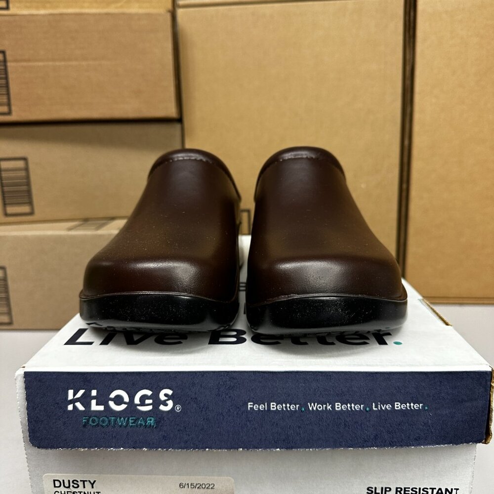 Klogs Dusty Slide in Shoes - chestnut -  New In Box size 7 Wide - Picture 2 of 6